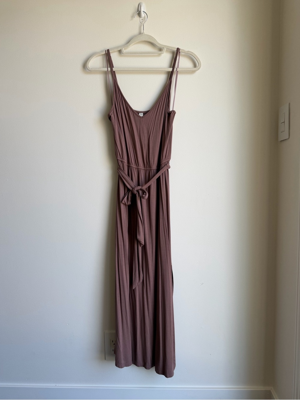 Gentle Fawn Sleeveless Mauve Tie-Waist Maxi Dress Effortless Summer Dress